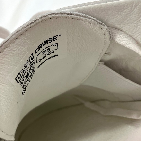 Wolf and Shepherd Cruise White Leather Lace Up Sneaker Shoes Women US 9 EU 39.5 - Picture 6 of 11